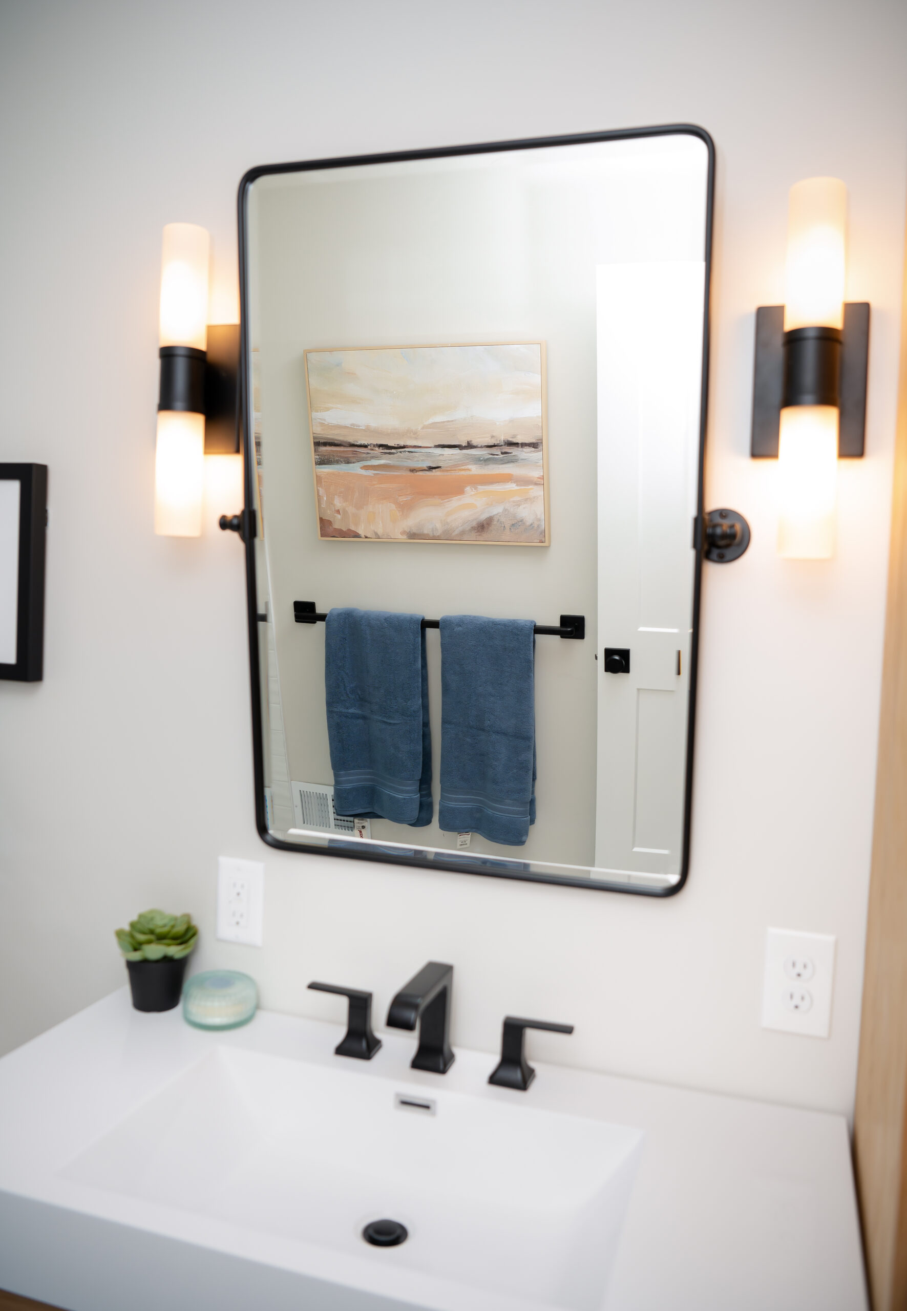 vanity mirror with sconces