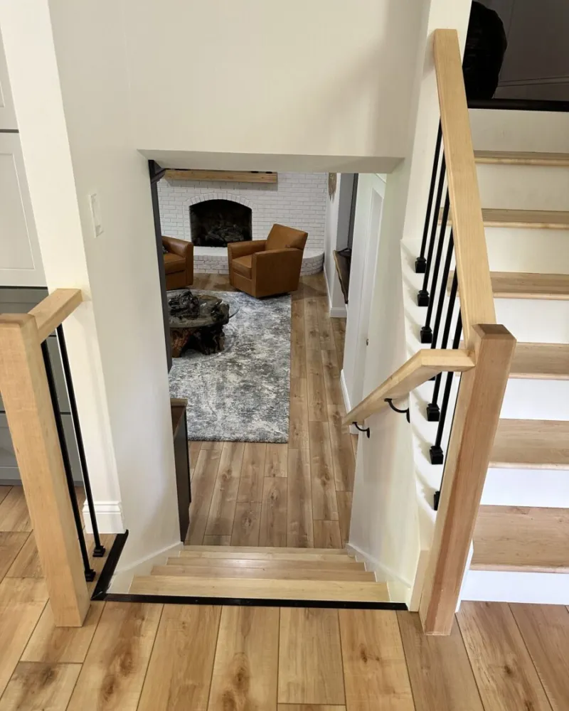New stair to the lower level